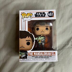 Funko Pop! Vinyl: Star Wars - The Mandalorian with Grogu #461 Used